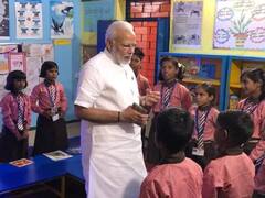 Watch Video : பள்ளிக் குழந்தைகளுடன் சேர்ந்து பாடும் பிரதமர் மோடி.. ட்விட்டரில் ட்ரெண்டாகும் வீடியோ..