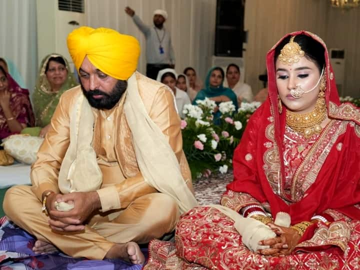 Bhagwant Mann Marriage: Punjab CM Ties The Knot In Chandigarh. Arvind Kejriwal, Raghav Chadha Wish Him For 'New Journey' Bhagwant Mann Marriage: Punjab CM Ties The Knot In Chandigarh. Arvind Kejriwal, Raghav Chadha Attend Ceremony
