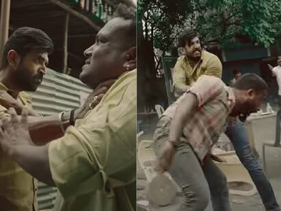Yaanai Single shot Bar fight scene Revealed Yaanai Single shot fight: சிங்கிள் ஷாட்டில் மிரட்டிய பலே ஃபைட் சீன்.. பறக்கும் சேர்கள்.. மிரட்டும் அருண்விஜய்..!