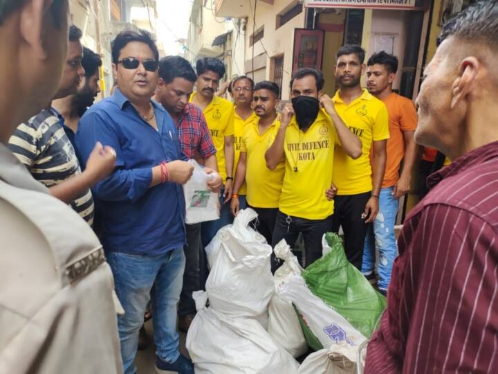 Kota Rajasthan after ban on single use plastic action in market plastic bags recovered ANN Kota News: सिंगल यूज प्लास्टिक पर बैन के बाद भी धड़ल्ले से हो रही बिक्री, बाजारों में रेड के बाद 200 किलो पॉलीथिन जब्त