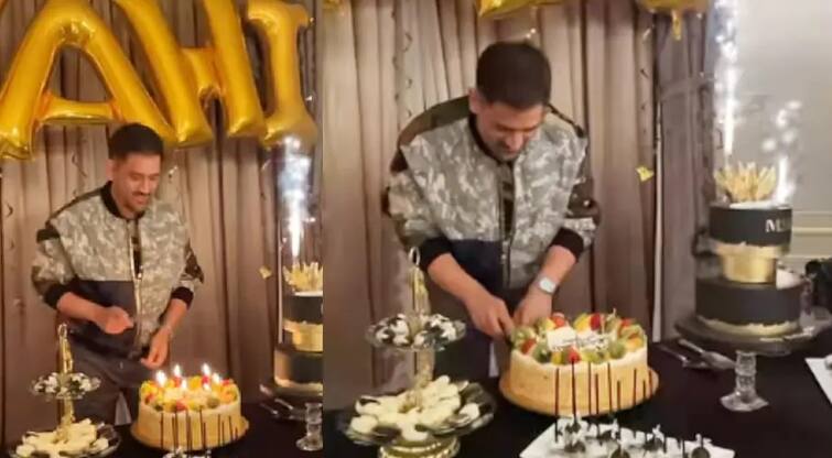 Happy Birthday MS Dhoni: Wife Sakshi Dhoni posts video of  grand celebration in London Video:  MS Dhoni Birthday: મહેન્દ્રસિંહ ધોનીએ ઇગ્લેન્ડમાં ઉજવ્યો જન્મદિવસ, પત્ની સાક્ષી અને ઋષભ પંત પણ રહ્યા સાથે