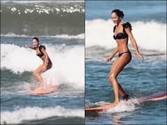 Lisa Haydon Pics: बिकिनी पहने समुद्र में मस्ती करती नजर आईं लीजा हेडन, फैंस बोले- OMG, तुम किसकी बनी हो?