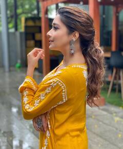 Tina Datta: अभिनेत्री टीना दत्ताचा ट्रॅडिशनल अंदाज; फोटो चर्चेत!