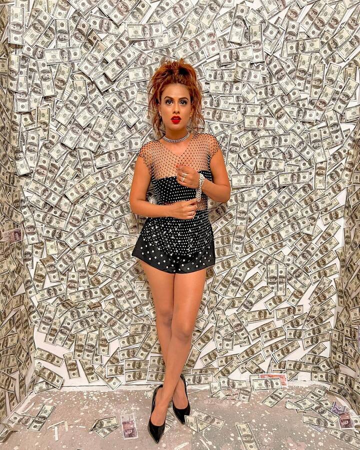 नियाच्या प्रोजेक्ट्सवर नजर टाकली तर, आजकाल ती म्युझिक व्हिडिओंकडे खूप लक्ष देत आहे. नुकतेच त्याचे 'पैसा-पैसा' हे गाणे रिलीज झाले आहे. या गाण्यात पुन्हा एकदा अभिनेत्रीचा सिझलिंग लूक पाहायला मिळाला आहे. (photo:niasharma90/ig)