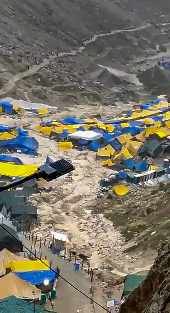 A senior ITBP official said that water came from above and sides of the cave after it rained heavily at the upper reaches. The rain has stopped for now, the official told ANI.(Source: PTI)