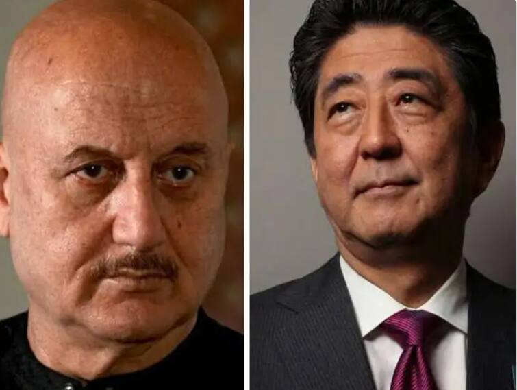 Shinzo Abe Death Anupam Kher mourns Shinzo Abe death emotional post Shinzo Abe Death : शिंजो आबेंच्या निधनावर अनुपम खेर यांनी व्यक्त केला शोक, केली भावनिक पोस्ट