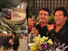 50માં જન્મદિવસના એક દિવસ પહેલા સૌરવ ગાંગુલીએ મિત્રો સાથે કરી ઉજવણી, સચિન તેંડુલકર પણ હતો હાજર, જુઓ PICS