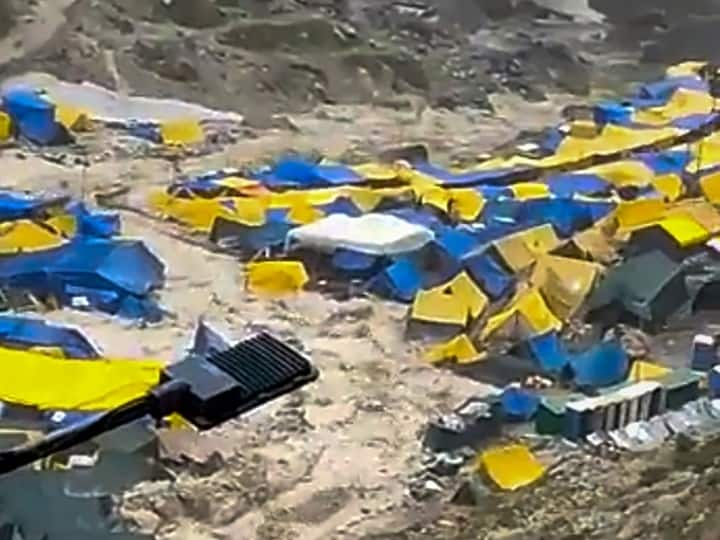 Cloudburst Near Amarnath Shrine In Jammu Kashmir Heavy Rainfall jammu and kashmir J&K: 13 Dead In Flash Floods Near Amarnath Shrine, Several Tents Washed Away, Rescue Ops On