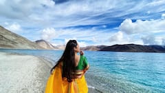 Maharashrian Girl in Ladakh: याला म्हणतात संस्कृतीचं जतन! महाराष्ट्राची 'लाडकी नऊवारी' थेट लडाखच्या दारी