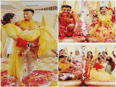 Sangram Singh को छेड़ते दिखे दोस्त, Payal Rohatgi को उठा लिया गोदी में, यूं पूरी हुई हल्‍दी की रस्‍म