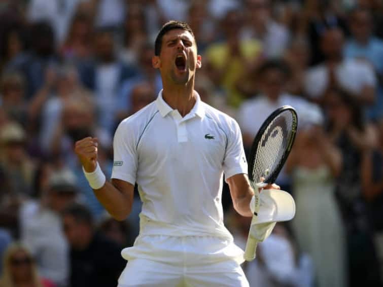 Wimbledon 2022: Novak Djokovic overtakes Roger Federer, enters record 32nd Grand Slam singles final Wimbledon 2022: नोवाक जोकोविचची सर्वाधिक वेळा ग्रँड स्लॅम फायनलमध्ये धडक, रॉजर फेडररचा विक्रम मोडला!