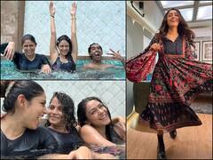 Mrunal Thakur Pics: दोस्तों संग स्वीमिंग पूल में चिल करती नजर आईं मृणाल ठाकुर, फोटोज में देखिए एक्ट्रेस की मस्ती