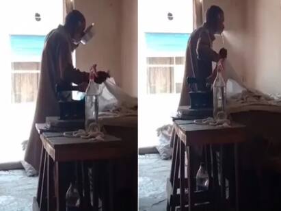 old Man Sprinkling Water From Mouth While Ironing Clothes - watch video Watch video : வாய்தான் வாட்டர் ஸ்பிரே! அயர்ன் சட்டைக்கு இப்படி ஒரு சோதனையா? ஷாக் கொடுத்த முதியவர்!