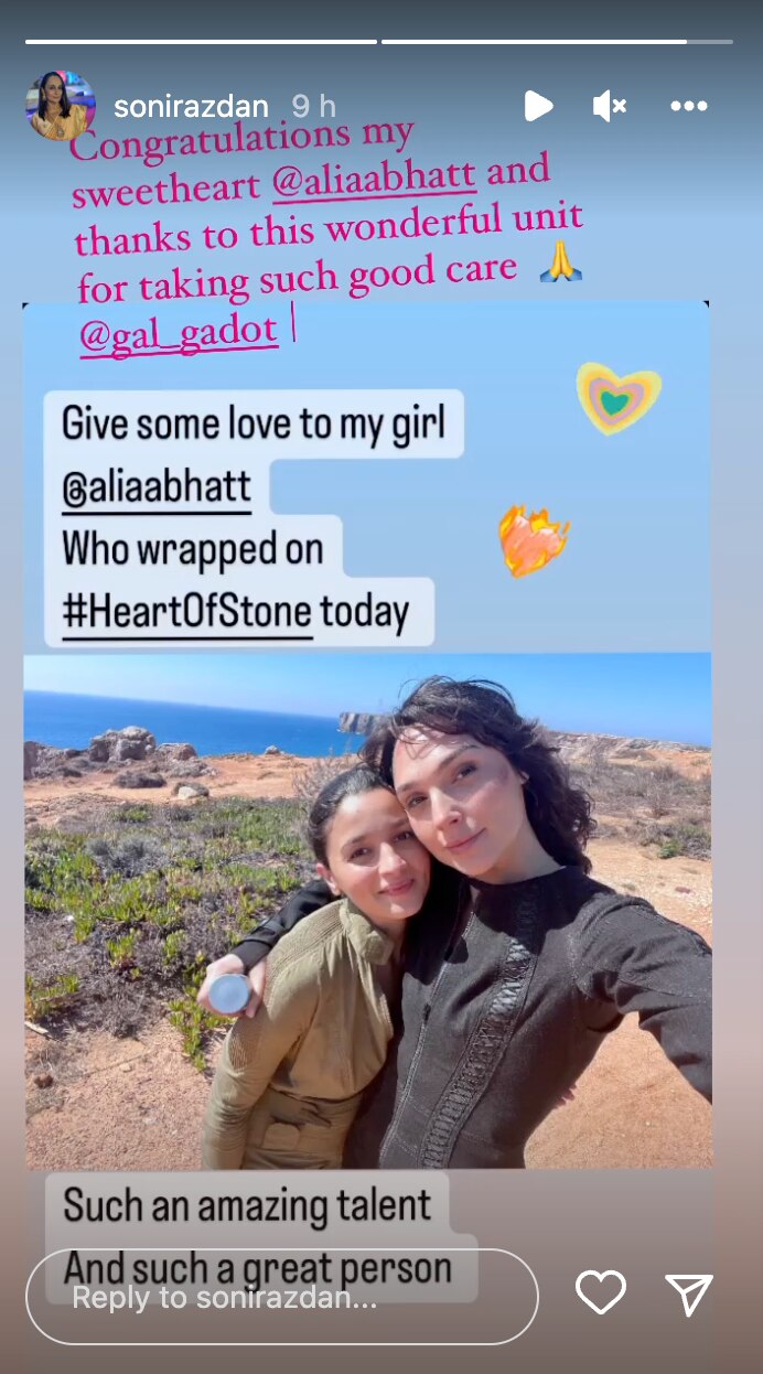 Mommy-To-Be Alia Bhatt Gets All The Accolades From Gal Gadot As She Wraps Up ‘Heart Of Stone’