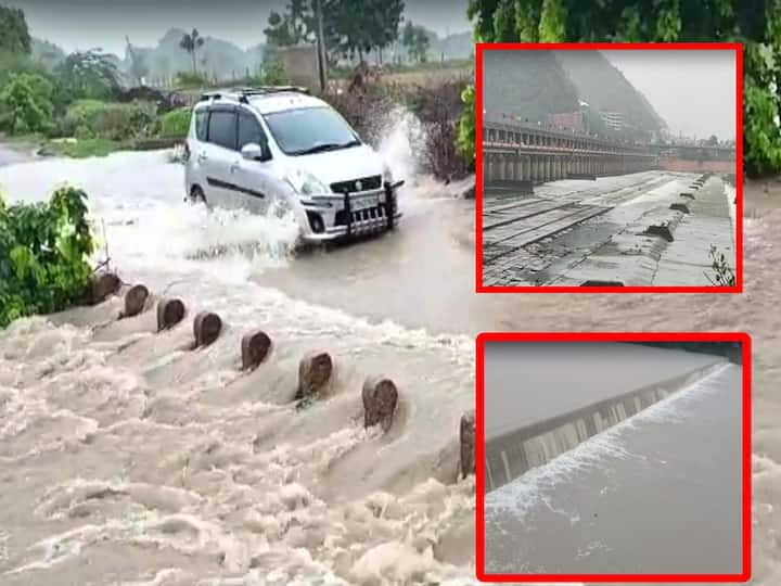 Andhra Pradesh Telangana rains lashed many villages town flooded projects with flood water dnn Telugu States Rains : తెలుగు రాష్ట్రాల్లో భారీ వర్షాలు, పొంగిపొర్లుతున్న వాగులు