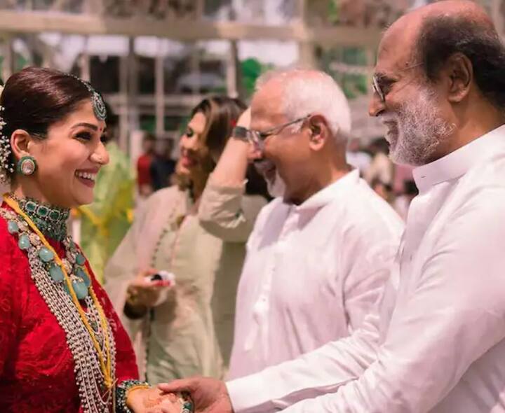 ਇਸ ਫੋਟੋ ਵਿੱਚ ਰਜਨੀਕਾਂਤ ਨਯਨਤਾਰਾ ਦਾ ਹੱਥ ਫੜੇ ਨਜ਼ਰ ਆ ਰਹੇ ਹਨ। ਇਸ ਦੇ ਨਾਲ ਹੀ ਉਹ ਉਨ੍ਹਾਂ ਨਾਲ ਖਾਸ ਗੱਲਬਾਤ ਕਰਦੇ ਵੀ ਨਜ਼ਰ ਆ ਰਹੇ ਹਨ।