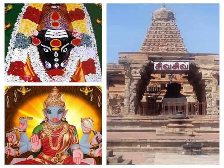 Varahi Amman is specially decorated on the occasion of Ashada Navratri festival in Thanjavur Periyakovil தஞ்சை பெரிய கோவிலில் ஆஷாட நவராத்திரி விழா - திரளான பக்தர்கள் பங்கேற்று அம்மனை வழிபட்டனர்