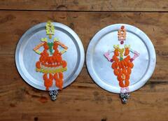 Sindhudurg : तळकोकणात निसर्गप्रेमींनी निसर्गाच्या सानिध्यात मिळणाऱ्या पाना फुलांपासून साकारला विठुराया