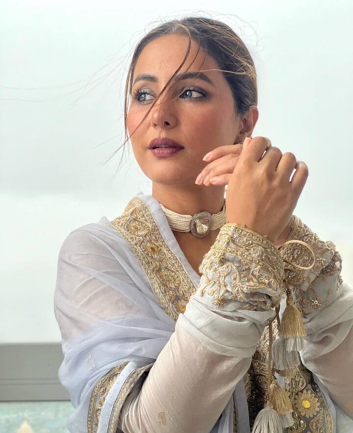 या फोटोंमध्ये हिना खूपच हॉट आणि सुंदर दिसत आहे. चाहत्यांना तिच्या लूकवरून नजर हटवता येत नाही. हिनाच्या या फोटोंवर अल्पावधीतच लाखो लाईक्स आले आहेत. (photo:/realhinakhan/ig)