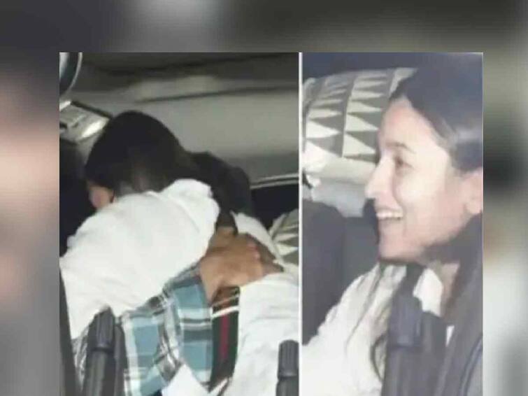 Mom to be Actress Alia Bhatt arrives in Mumbai as Ranbir picks her up at airport Alia Bhatt : हॉलिवूडचं शूटिंग आटोपून आलिया भारतात परतली! एअरपोर्टवर रणबीरला पाहून म्हणाली....