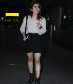 Rashmika Mandanna Pics: રશ્મિકા મંદાના શાનદાર લૂકમાં એરપોર્ટ પર સ્પોટ થઈ, જુઓ તસવીરો