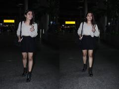 Rashmika Mandanna Pics: रश्मिका मंदाना कूल लुक में एयरपोर्ट पर हुईं स्पॉट, क्यूट स्माइल पर दिल हार बैठे फैंस