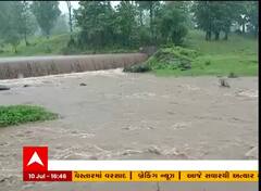 તાપીઃ સોનગઢ ગ્રામ્યમાં નદીમાં ઘોડાપુર આવતા બ્રિજ પાણીમાં ગરકાવ