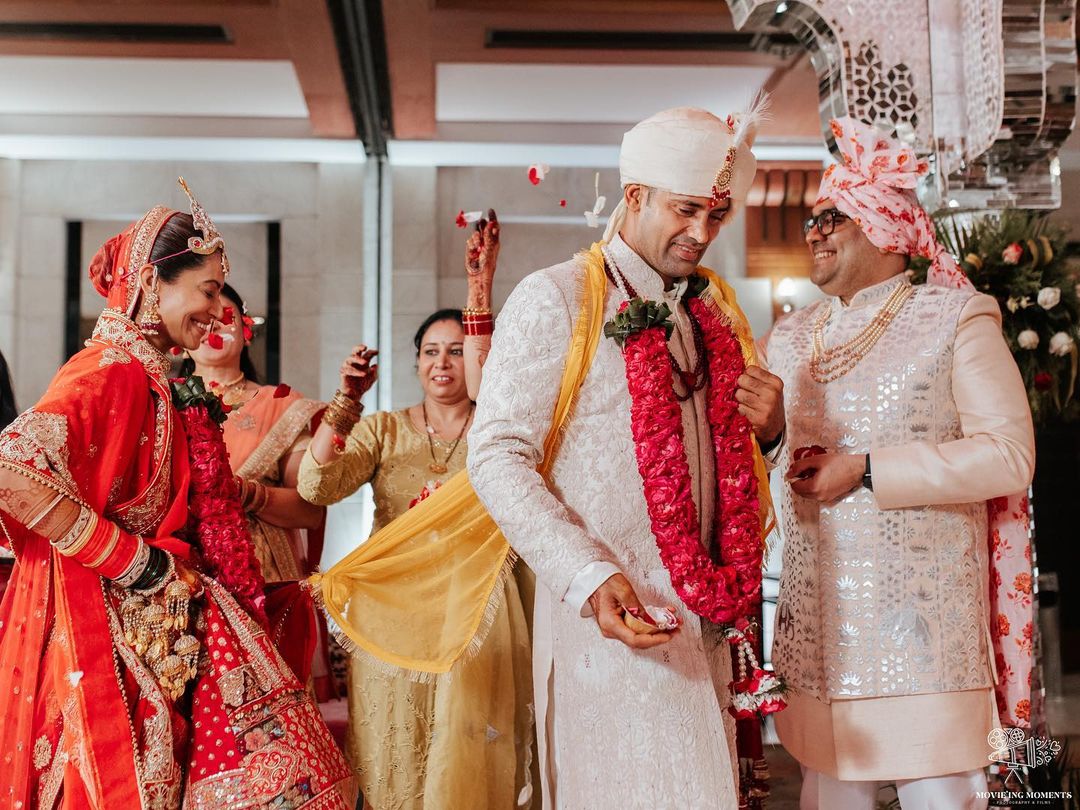 Payal Sangram Wedding Photos: ਪਾਇਲ ਰੋਹਤਗੀ ਸੁਰਖ ਜੋੜੇ 'ਚ ਬਣੀ ਦੁਲਹਨ, ਸ਼ੇਰਵਾਨੀ ਪਹਿਨ ਖੂਬ ਜਚੇ ਸੰਗਰਾਮ ਸਿੰਘ, ਦੇਖੋ ਵਿਆਹ ਦੀਆਂ ਪਹਿਲੀਆਂ ਤਸਵੀਰਾਂ