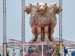 पाहा फोटो:   20 फूट उंच, 9500 वजन, नवीन संसद भवनातील अशोक स्तंभाचे PM मोदी यांच्या हस्ते अनावरण