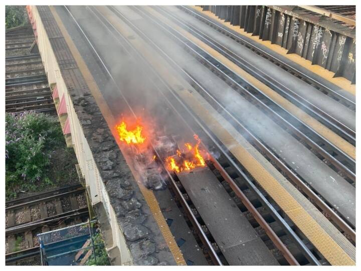 UK Heatwave | Spark Sets London Train Track On Fire: Report UK Heatwave | Spark Sets London Train Track On Fire: Report