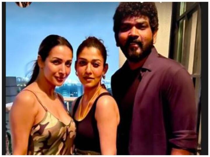 malaika arora meets newlyweds Nayanthara and Vignesh Shivan share photo न्यूलीमैरिड कपल Nayanthara और विग्नेश से मिलीं मलाइका अरोड़ा, शेयर की स्टनिंग फोटो