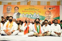 IN PICS | Telangana BJP President Bandi Sanjay Stages Silent Protest In Karimnagar