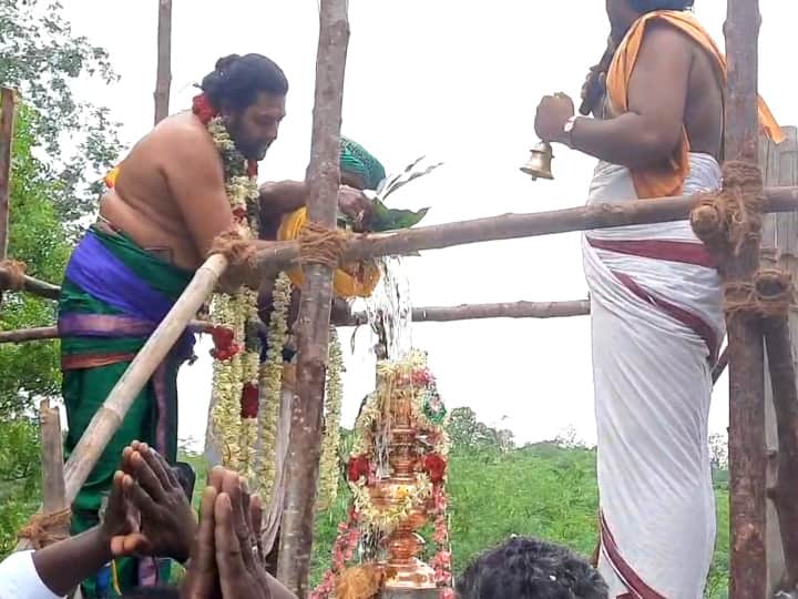 mayiladuthurai: thillai kaaliyamman temple Kumbabhishekam Festival  மயிலாடுதுறை ரயிலடி தூக்கணாங்குளம் தில்லை காளியம்மன் கோயில் கும்பாபிஷேக விழா - திரளான பக்தர்கள் பங்கேற்பு