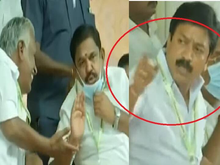 அதிமுக பொதுக்குழு மேடையில் வெடித்த மோதல்.. வாக்குவாதம் செய்த முனுசாமி - சண்முகம்! காரணம் என்ன?