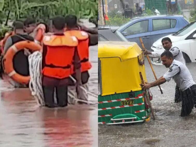 Gujarat model In waters 6 districts including Ahmedabad were inundated, killing 61 people so far Gujarat Flood: गुजरात माॅडेल पाण्यात, अहमदाबादसह 6 जिल्हे महापुराने तुंबले, आतापर्यंत 61 जणांचा बळी, हजारो बेघर