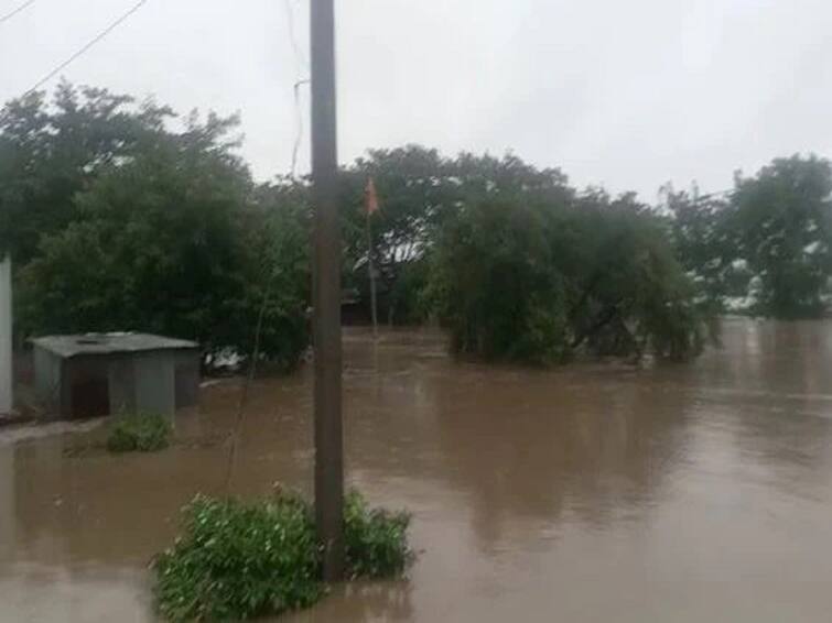 Major damage to farmers due to floods in Asana river in Hingoli district Hingoli Rain : हिंगोली जिल्ह्यातील आसना नदीच्या पुरात मोठं नुकसान, 90 टक्के शेतकऱ्यांवर दुबार पेरणीचं संकट