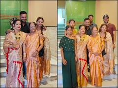 Devoleena Bhattacharjee: भाई की शादी में देवोलीना भट्टाचार्जी ने दिखाया जलवा, मेखला चादर पहन फैंस को बनाया दीवाना