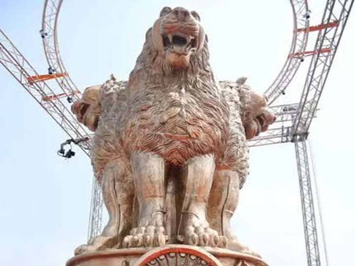 National Emblem Unveiling Row politics continue opposition object on lion statue size and mood historians replied ANN National Emblem Unveiling Row: नए अशोक स्तंभ को लेकर छिड़ा है राजनीतिक विवाद, जानिए इतिहासकारों ने क्या कहा?
