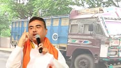 Suvendu Adhikari Accident : লরির ধাক্কায় গুঁড়িয়ে গেল শুভেন্দুর কনভয়ে থাকা পুলিশের গাড়ির কাচ