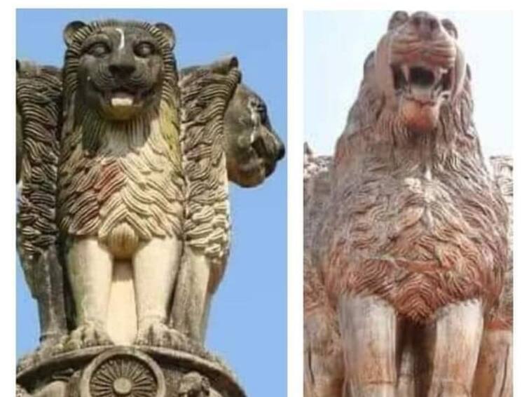 Are there any changes in the national emblem unveiled by the Prime Minister? How much is the truth in the campaign going on in social media? Is National emblem Changed :  ప్రధాని ఆవిష్కరించిన 