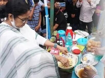 Mamata Banerjee serves panipuris to darjeeling people video goes viral Watch Video:டார்ஜிலிங் மக்களுக்கு பானிபூரி வழங்கிய முதலமைச்சர் மம்தா பானர்ஜி!
