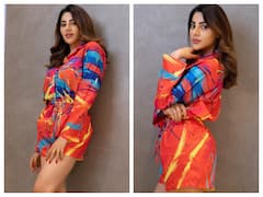 Nikki Tamboli Pics: कलरफुल शॉर्ट ड्रेस में कहर ढाती दिखीं निक्की तंबोली, सिंपल लुक में भी लगीं बेहद खूबसूरत