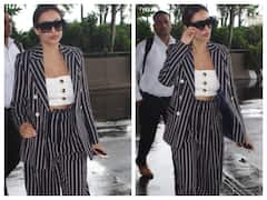 Malaika Arora Pics: ब्लैक एंड व्हाइट आउटफिट पहने मुंबई एयरपोर्ट पहुंची मलाइका अरोड़ा, स्टनिंग लुक ने बनाया फैन्स को दीवाना...