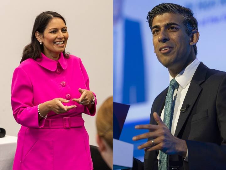 UK PM Race Rishi Sunak and Priti Patel is in the race for the next Prime Minister of Britain UK PM Race: कौन होगा ब्रिटेन का पीएम? प्रीति पटेल नहीं करेंगी दावेदारी, ऋषि सुनक ने 20 से अधिक सांसदों का समर्थन जुटाया