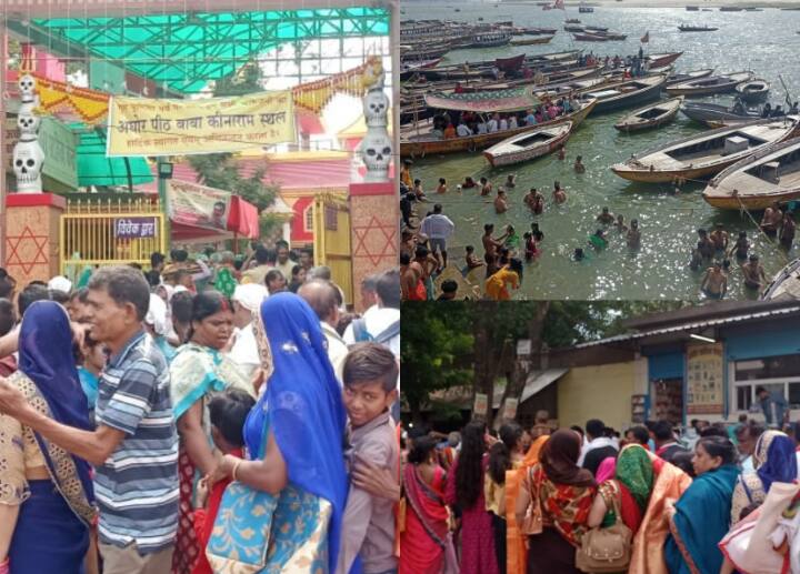 Guru Poornima 2022: आज पूरे देश में गुरु पूर्णिमा का पर्व मनाया जा रहा है. इसी कड़ी में यूपी के वाराणसी शहर में आज भक्तों का हुजूम देखने को मिला. यहां भक्तो ने गंगा स्नान किया और अपने गुरु के चरणों मे शीश नवाया. देखिए ये तस्वीरें....