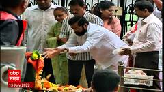 CM Eknath Shinde at Balasaheb Smarak : गुरुपौर्णिमेनिमित्त मुख्यमंत्री बाळासाहेबांच्या स्मृतीस्थळी