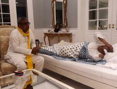 सपा से तकरार के बीच मुलायम सिंह यादव से मिलने पहुंचे ओम प्रकाश राजभर, सामने आई ये तस्वीरें