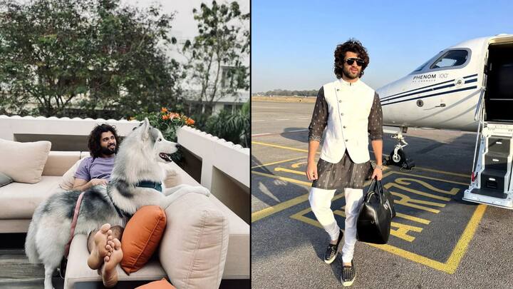 Vijay Deverakonda Luxurious Lifestyle: ਸਾਊਥ ਸਿਨੇਮਾ ਦੇ ਸਟਾਰ ਐਕਟਰ ਵਿਜੇ ਦੇਵਰਕੋਂਡਾ ਇਨ੍ਹੀਂ ਦਿਨੀਂ ਆਪਣੀ ਆਉਣ ਵਾਲੀ ਮੋਸਟ ਅਵੇਟਿਡ ਫਿਲਮ 'ਲੀਗਰ' ਨੂੰ ਲੈ ਕੇ ਚਰਚਾ 'ਚ ਹਨ। ਇਸ ਫਿਲਮ ਤੋਂ ਹਾਲ ਹੀ 'ਚ ਅਦਾਕਾਰਾ ਦਾ ਨਿਊਡ ਲੁੱਕ ਸ਼ੇਅਰ ਕੀਤਾ ਗਿਆ ਸੀ, ਜੋ ਕਾਫੀ ਸਮੇਂ ਤੱਕ ਸੁਰਖੀਆਂ 'ਚ ਰਿਹਾ। ਅਜਿਹੇ 'ਚ ਅਸੀਂ ਤੁਹਾਨੂੰ ਅਭਿਨੇਤਾ ਦੀ ਅਸਲ ਜ਼ਿੰਦਗੀ ਬਾਰੇ ਦੱਸ ਰਹੇ ਹਾਂ ਕਿ ਉਹ ਬਹੁਤ ਹੀ ਲਗਜ਼ਰੀ ਜ਼ਿੰਦਗੀ ਜੀਉਂਦੇ ਹਨ ਅਤੇ ਉਨ੍ਹਾਂ ਕੋਲ ਕਰੋੜਾਂ ਦੇ ਬੰਗਲੇ ਅਤੇ ਲਗਜ਼ਰੀ ਮਹਿੰਗੀਆਂ ਕਾਰਾਂ ਹਨ।