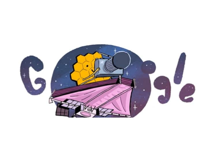 google doodle celebrates nasas images of the universe captured by James Webb Space Telescope Google Doodle : गुगलचं खास डूडल; ब्रह्मांडाचे फोटो अन् जेम्स वेब स्पेस टेलिस्कोप, काय आहे खास?