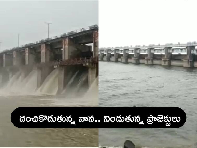 Nizamabad Rains: Heavy Waterflow to Sriram Sagar Project and Officials Releases water Nizamabad Rains: శ్రీరామ్ సాగర్‌కు పోటెత్తుతున్న వరద నీరు - అప్రమత్తమై 30 గేట్లు ఎత్తిన అధికారులు
